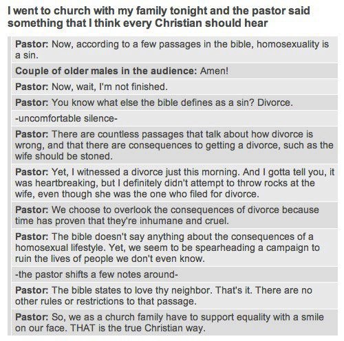 Pastor Speaks About Homosexuality